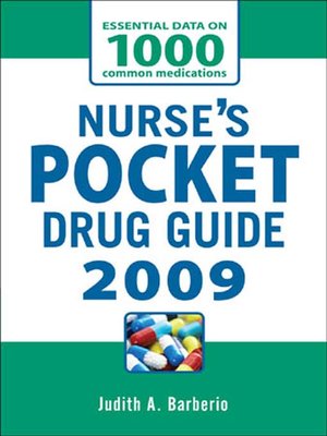 cover image of Nurses Pocket Drug Reference 2009